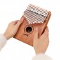 17 Keys Kalimbas African Solid Mahogany Wood Thumb Piano Finger Percussion Musical Gifts