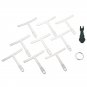 9Pcs Guitar Bass Under String Radius Gauge Setup for Luthier Stainless Steel Tools