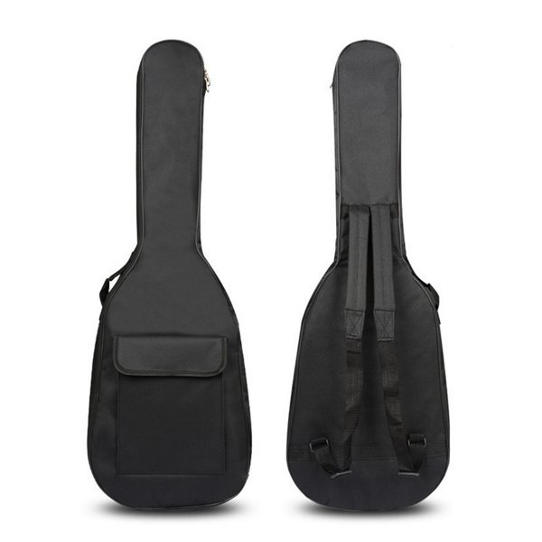 Double Straps Padded Electric Bass Bag Soft Case Backpack for 41 42"" Bass""
