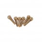 6pcs Durable Metal Brass Bridge Pins for Acoustic Guitar Golden Accessories