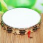 Polyester Leather Pandeiro Drum Tambourine Samba Brasil Wood Music Instrument