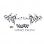 Chrome Silver Lock Guitar Tuning Pegs Tuning Heads 3R 3L For Electric Acoustic Guitar