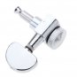 Chrome Silver Lock Guitar Tuning Pegs Tuning Heads 3R 3L For Electric Acoustic Guitar