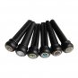 6Pcs Abalone Ebony Guitar Bridge Bone Pins Set For Acoustic Guitar
