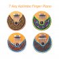 Kalimba 7 Key Finger Piano Painted Coconut Shell Mbira Likembe Thumb Piano