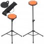 8'' 21cm Rubber Dumb Drum Practice Pads Set with Stand