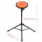 8'' 21cm Rubber Dumb Drum Practice Pads Set with Stand