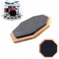6 inch Dumb Pad Exercise Mat Blow Plate Drummer Rubber Double Side Soft Black