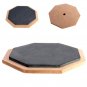6 inch Dumb Pad Exercise Mat Blow Plate Drummer Rubber Double Side Soft Black
