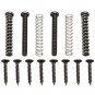 Guitar Humbucker Pickup Screws Kit Mounting Screws With Springs Black