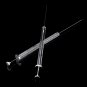 10L/100L GC Chromatographic Microliter Syringe Microsampler Microsyringe Trace Sampler Cone Tip Gas 