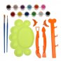 Electric Pottery Wheel Ceramic Machine Kids DIY Ceramic Art Tool Clay Making Toy