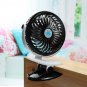 DC 5V-9V Portable Clip Fan Rechargeable Battery USB for Baby Stroller Car Camping Desk