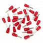 10/25Pcs 22-10AMG Flat Blade Crimp Terminal Insulated Electrical Connector 3 Colors