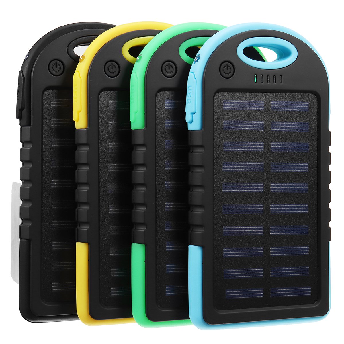 Excellway Portable 10000mAh Solar Powered System Charger USB Battery Charger Case for Camping Outdoo