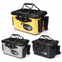 28L Waterproof Fishing Live Bait Cooler Insulated Dry Box Foldable with Air Pump Shoulder Strap