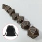 7Pcs Metal Polyhedral Dice DnD RPG TRPG Games Dices SET With Storage Bag