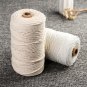 3mm x 200m Natural Beige White Twisted 100% Pure Cotton Cord Rope DIY Crafts Macrame String