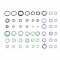 495Pcs O-ring Kit Metric O-ring Seals Washer Watertightness RubberGaskets 36 Sizes Assortment Kit
