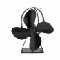 4 Blades Stove Fan Heat Powered Wood Stove Fan For Burner Fireplace Eco Silent
