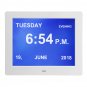 8 Inch Digital Calendar Clock Alarm LED Dementia Large Letter Multimedia Remote Control