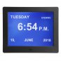 8 Inch Digital Calendar Clock Alarm LED Dementia Large Letter Multimedia Remote Control