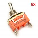 Wendao KN-1021 ON/OFF AC 250V 15A 2 Pins Toggle Rocker Switch 5pcs