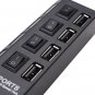 4 Port USB 2.0 Hub High Speed Mini USB Hub Adapter With LED Indicator For Phones