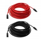 10 AWG 20 Meter Solar Panel Extension Cable Wire Black/Red with MC4 Connectors