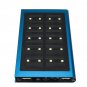 Ultrathin Solar Powered Battery Bank USB Solar Charger 20000mAh LED Light Dual USB Charger