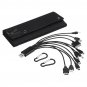 Waterproof 30W 6V Solar Panel Bank Folding Solar Power Bank Charger Power USB Port W/ 10in1 USB Cabl