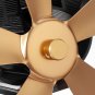 5 Blades Heat Powered Stove Fireplace Fan Silent Wall Mounted Eco-Friendly Heat Circulation Eco Fan