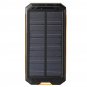 12000mAh Solar Power Bank Battery Fast Charger Dual USB SOS LED Light Compass