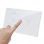 2200W WiFi Smart Wall Touch Light Switch Glass Panel Wireless Remote Control by Mobile APP For Rolle