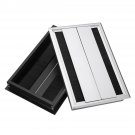 Desktop Socket Aluminum Box  Socket Outlet Box Cable Storage Box Hidden Tabletop Clamshell Wire Box