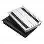 Desktop Socket Aluminum Box Socket Outlet Box Cable Storage Box Hidden Tabletop Clamshell Wire Box
