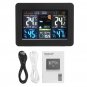 LED Weather Station Alarm Clock Hygrometer Thermometer Barometer Wireless Sensor