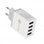 QC3.0 4Ports USB Charger Adapter USB Travel Wall Charger Adapter