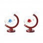 Weather Forecast Rose Crystal Globe Wooden Base Storm Glass Home Decorations Gift