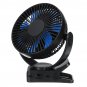 360 Portable 3 Speed USB Clip On Timing Desk Fan Pram Car 5000mAh Rechargeable