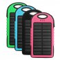 Portable 4000mAh Solar Powered System LED USB Battery Charger Box Case for Camping Outdoor