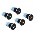 12V 16mm Start Horn Button Momentary Stainless Steel Metal Push Button Switch