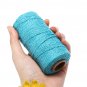 2MM Macrame Rustic Rope Colorful Cotton Twisted Cord String DIY Wedding Decor Supplies
