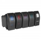 Universal 12V 7 Pins LED Light  Switch DPDT ON-OFF-ON Self-locking Rocker Switch