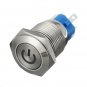 16mm 12V Metal Push Button Switch LED Latching On/Off Socket Plug Wire Push Switch