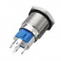 16mm 12V Metal Push Button Switch LED Latching On/Off Socket Plug Wire Push Switch