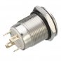 Excellway 12V 4 Pin Led Metal Push Button Switch Momentary Power Switch Waterproof