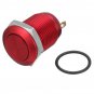 Excellway 5A/16V 12mm 2Pin Button Switch Stainless Steel Momentary Push Button Switch Flat Top 5 Col
