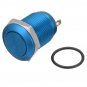 Excellway 5A/16V 12mm 2Pin Button Switch Stainless Steel Momentary Push Button Switch Flat Top 5 Col