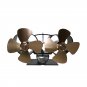 Dual Head Stove Fan 8 Blade Twin Motor Heat Powered Wood Stove Fans Height Fireplace Fan Silent